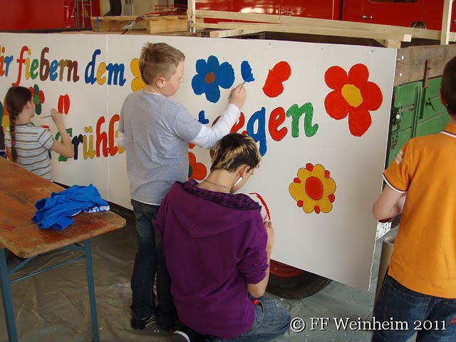 Vorbereitungen Sommertagszug