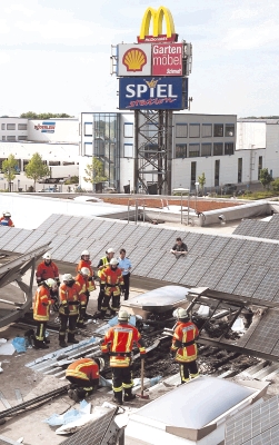 Brand beim Autohaus Ebert