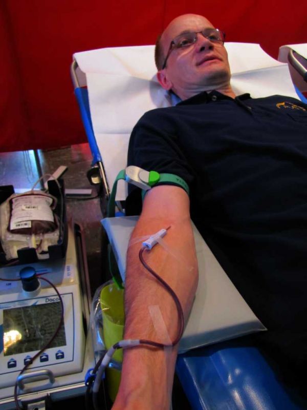 50ste Blutspende Klaus Hafner