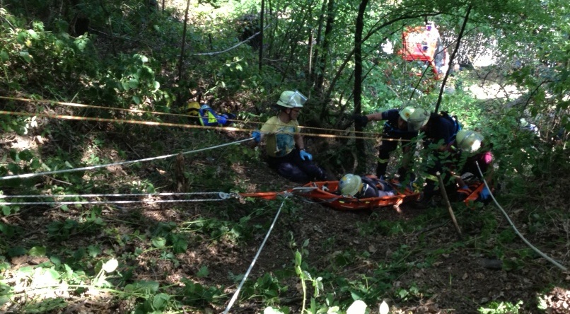 Brandschützer der Abteilung Stadt üben erfolgreich den Ernstfall mit dem  Deutschen Alpenverein Sektion Weinheim