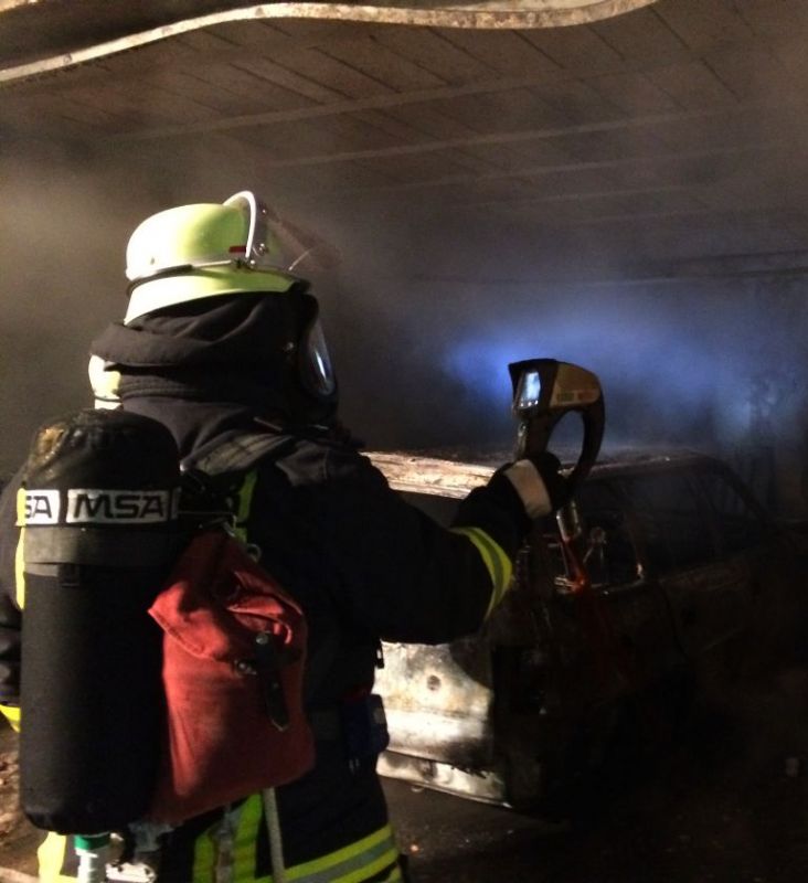Brandnachschau mit der Wärmebildkamera
