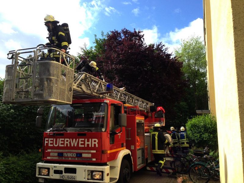 Drehleiter im Einsatz