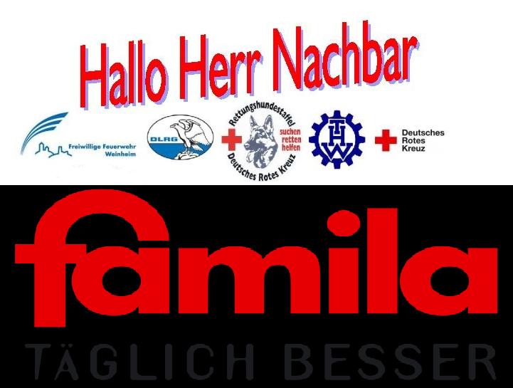 Feuerwehr Weinheim Hilfsorganisationen präsentieren sich bei Famila