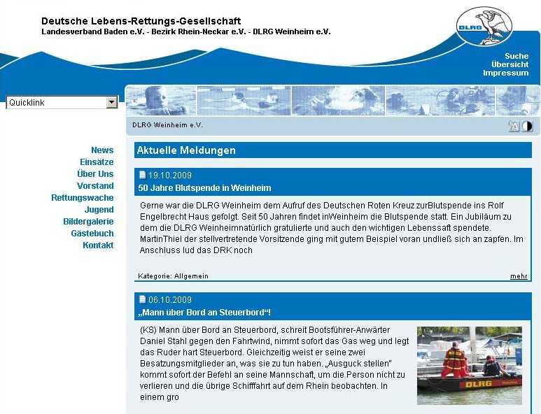 DLRG Weinheim Homepage Feuerwehr Weinheim