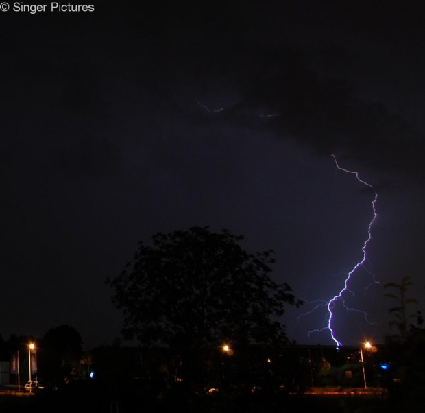 Gewitter über Weinheim