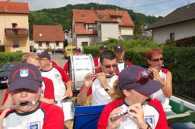 Spielmannszug Sulzbach beim Kerweumzug