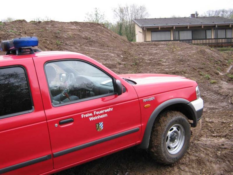 Geländetraining vor der Wache Süd