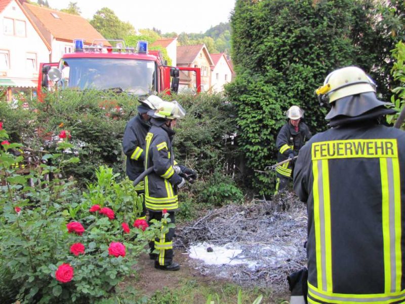 starke Rauchentwicklung in der Grundelbachstraße