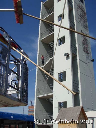 Heißer Draht mit der Drehleiter