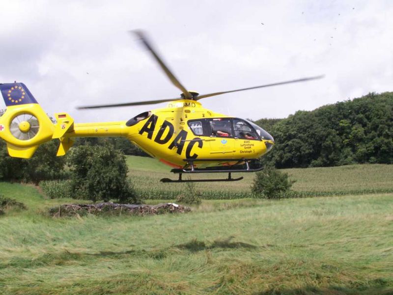 Christoph5 im Landeanflug