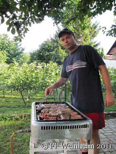 Horst Post als Grillmeister