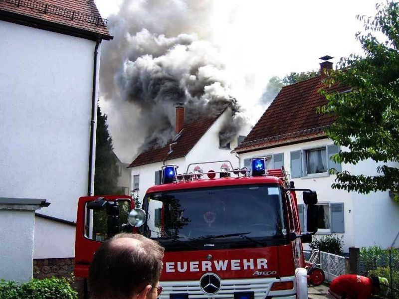 Dachstuhlbrand in der Gabelsbergerstraße