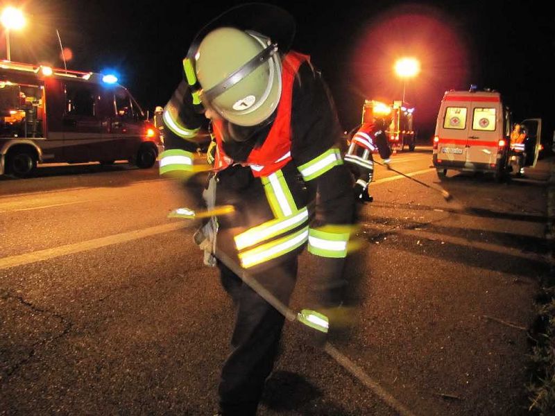 Verkehrsunfall auf der A5