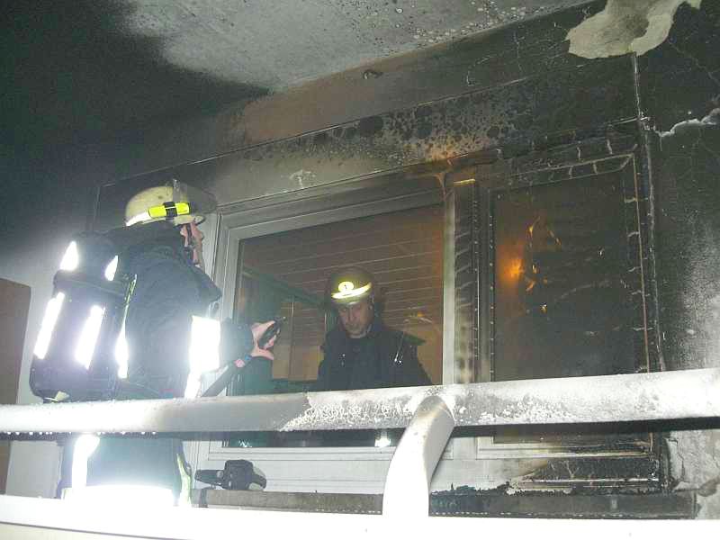 Feuerwehr Weinheim Balkonbrand