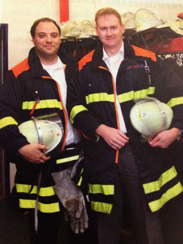 Thomas Keller und Jochen Jöst sind nicht nur bei der Weinheimer Wehr aktiv