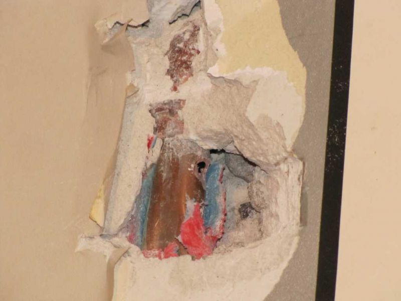 Loch in Gasleitung - Breslauer Straße