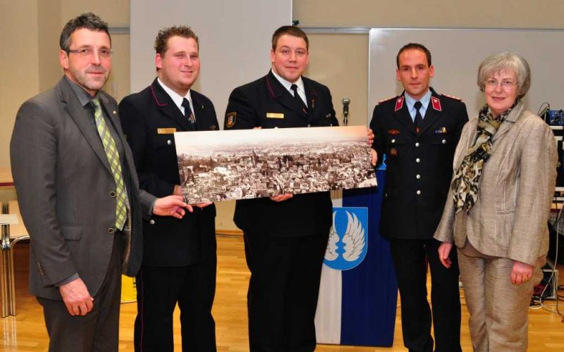 Weinheimer Stadtbild als Gastgeschenk