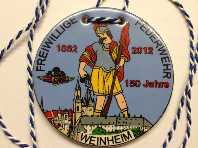 Sonderplakette anlässlich des 150jährigen Jubiläums