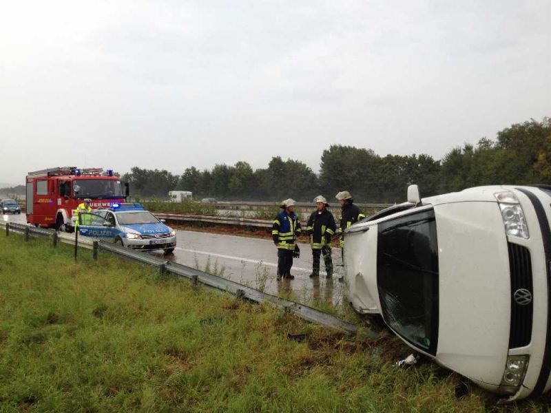 Verkehrsunfall am Weinheimer Kreuz