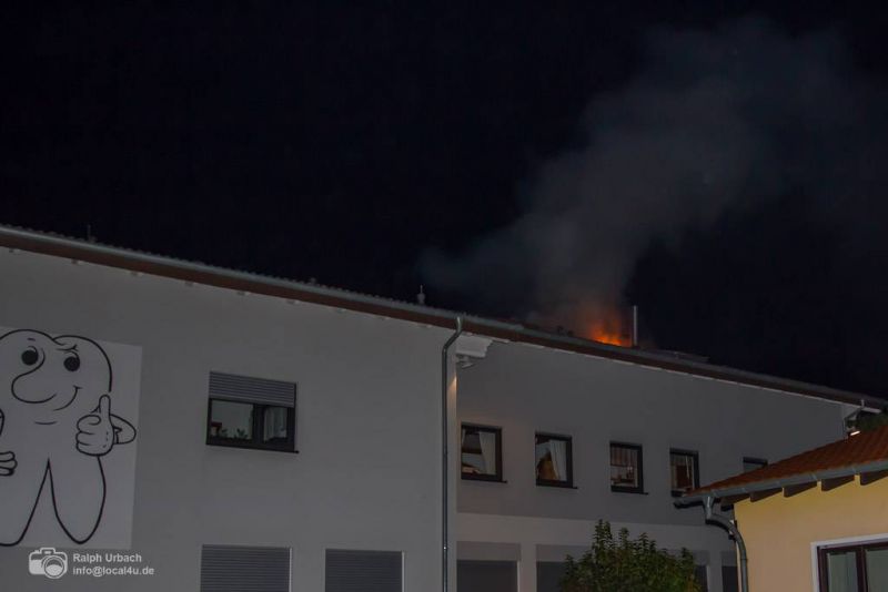 Dachstuhlbrand in der Beckstraße