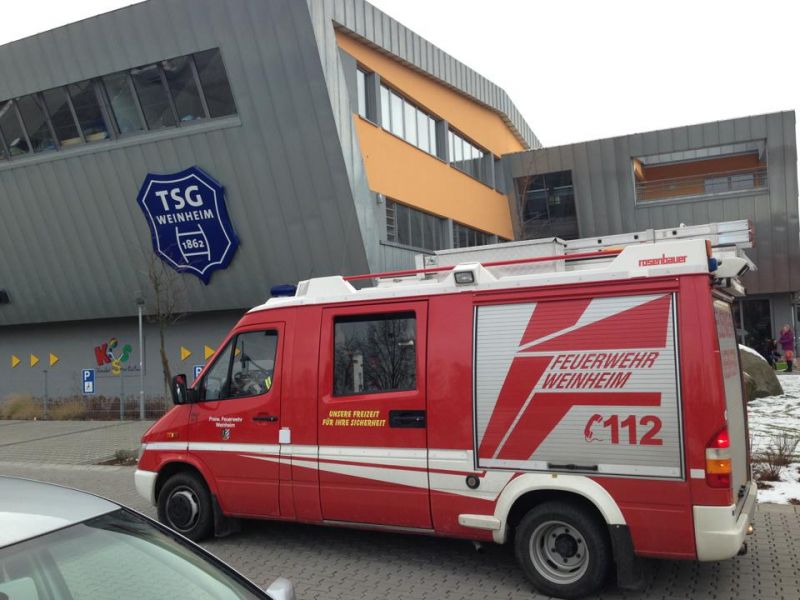 Küchenbrand im Sportzentrum