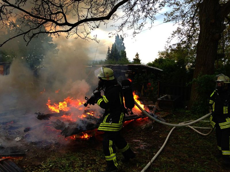 Gartenhüttenbrand Gewann Münzacker Weinheim