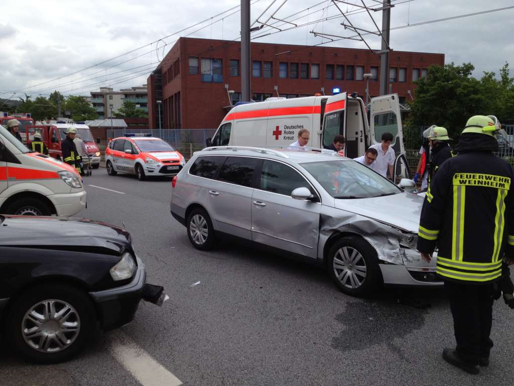 Verkehrsunfall in der Stahlbadstraße