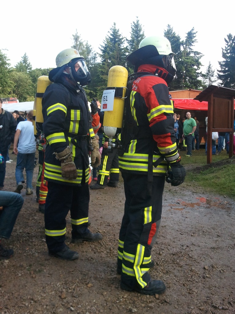 Unter Atemschutz hoch hinaus