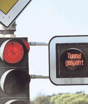 Tunnel ist heute noch gesperrt