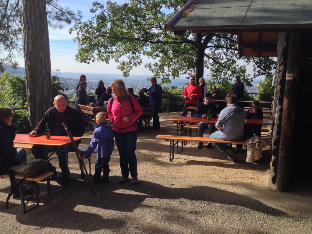 Über Stock und Stein mit Blick auf die Rheinebene