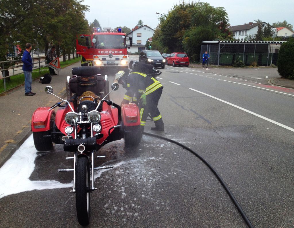 Haustechniker löschen Trike – Rauch aus Sicherungskasten