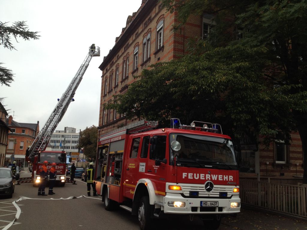Feuerwehrübung in der Stadtbibliothek