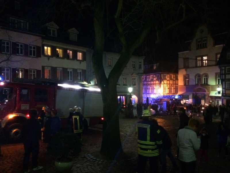 Feueralarm im Alten Rathaus