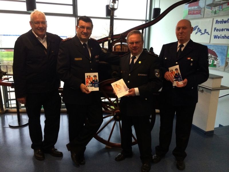 v.l. Reinhold Albrecht, Hans Joachim Gottuck, Bernd Dittes, Wilhelm Bausch