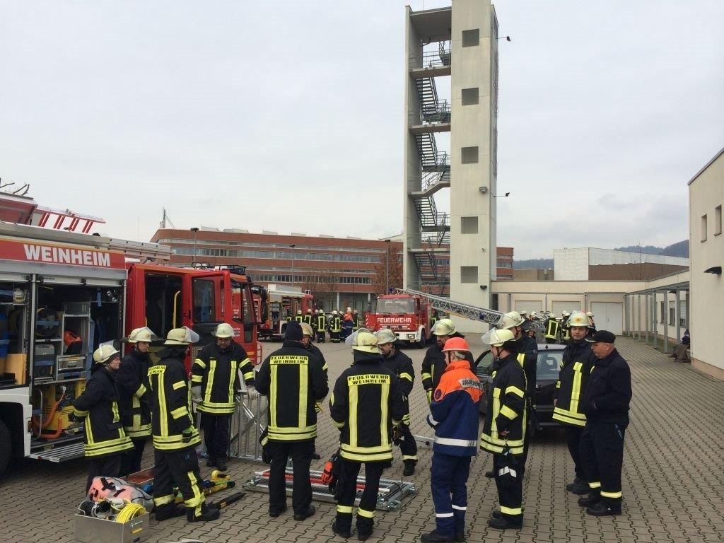 Zirkelausbildung bei der Einsatzabteilung der Abteilung Stadt