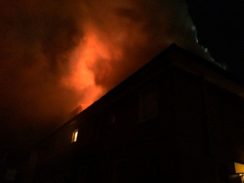 Dachstuhlbrand Breitwieserweg