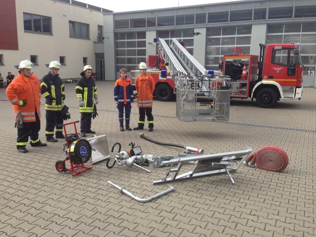 Praxistag der Ausbildungsgruppe - Grundlagen Brandbekämpfung