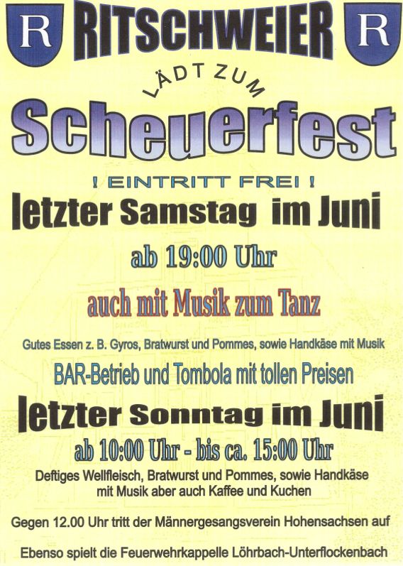 Flyer Scheuerfest